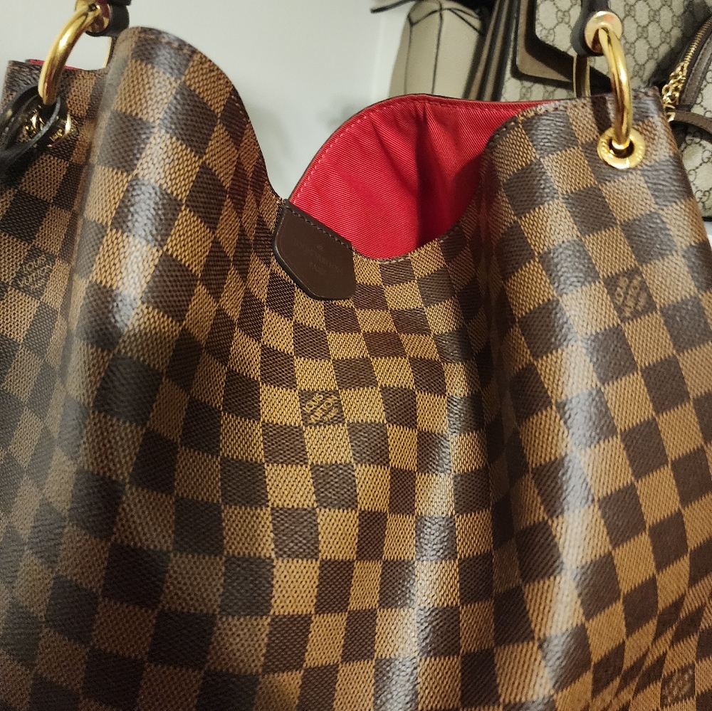 Louis Vuitton Brown Checkered Women's Bag